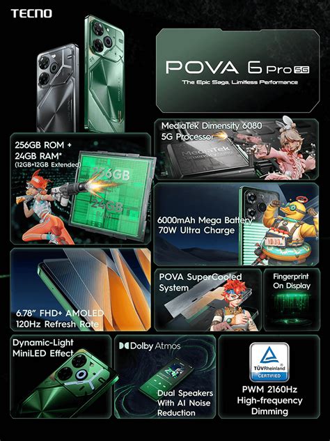 TECNO Pova 6 Pro 5G: Price in Nigeria, Specs .